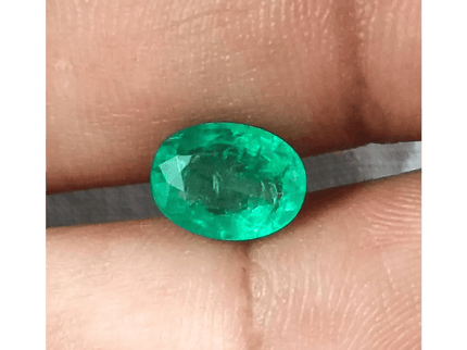 1.97ct Zambian Emerald , 100% Natural Earth Mined Gemstone - SMSGEMS 