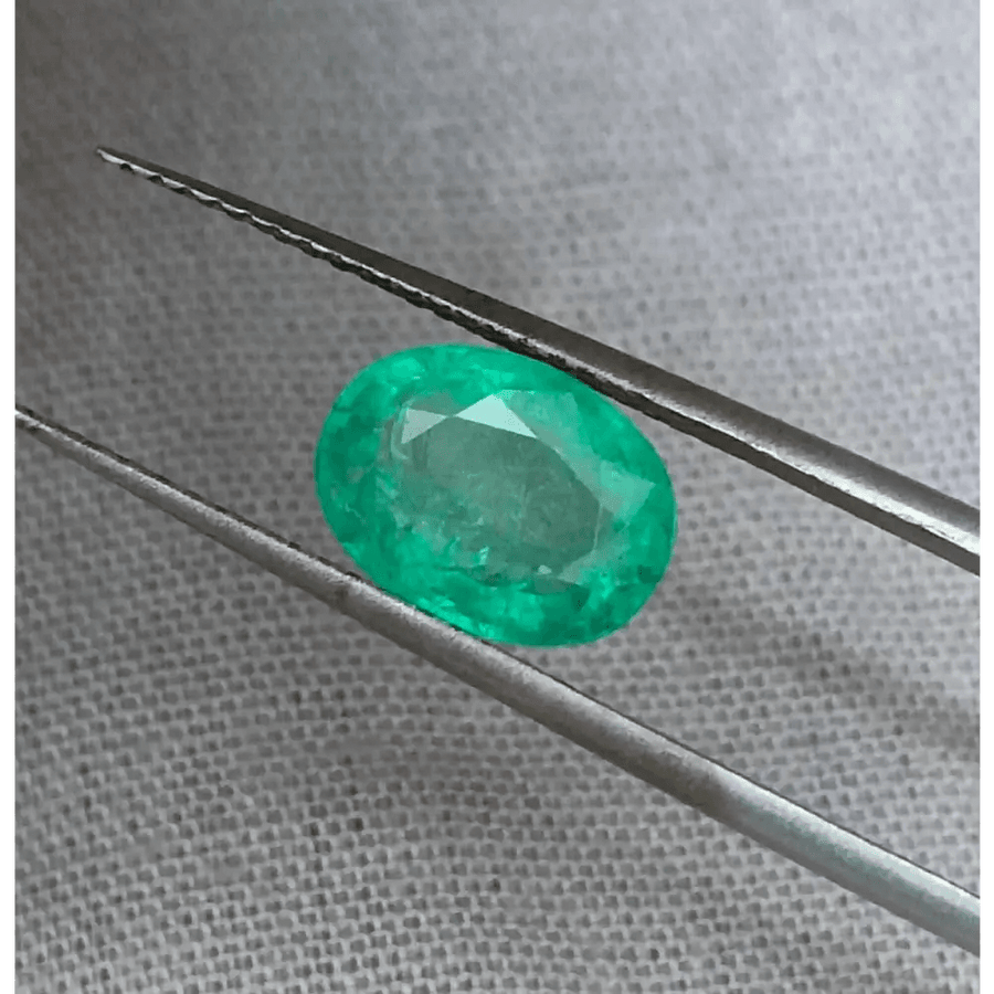 1.97ct Zambian Emerald , 100% Natural Earth Mined Gemstone - SMSGEMS 