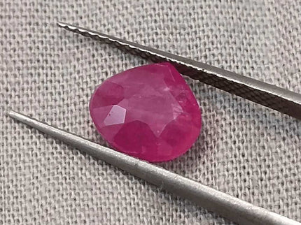 1.99ct African Ruby Certified By GSI, Natural Untreated Gemstone - SMSGEMS 