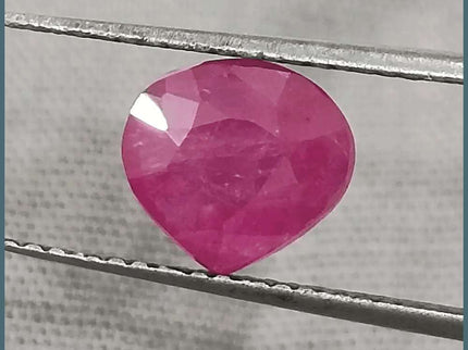 1.99ct African Ruby Certified By GSI, Natural Untreated Gemstone - SMSGEMS 