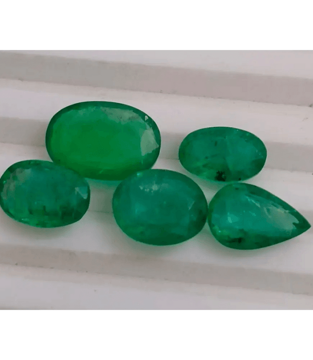 10.70ct Emerald Parcel, Natural Gemstones - SMSGEMS 