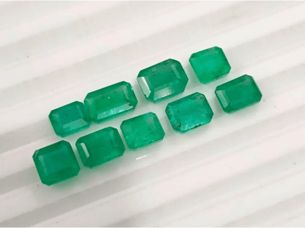 10.80ct Zambian Emerald Parcel, Natural Gemstones - SMSGEMS 