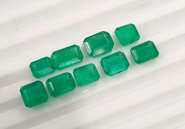 10.80ct Zambian Emerald Parcel, Natural Gemstones - SMSGEMS 