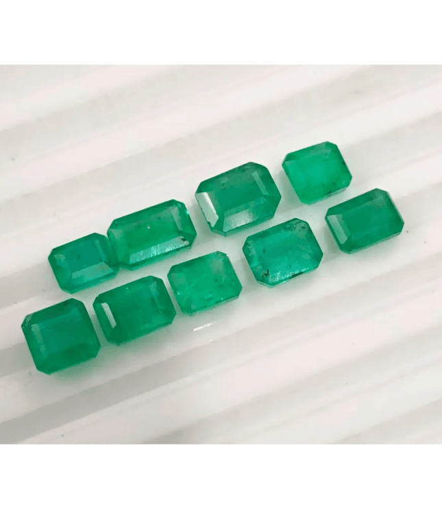 10.80ct Zambian Emerald Parcel, Natural Gemstones - SMSGEMS 