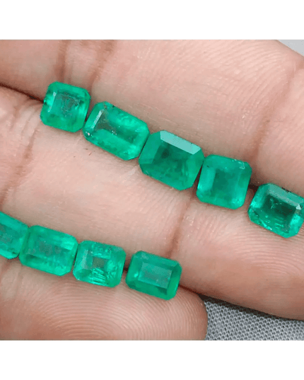 10.80ct Zambian Emerald Parcel, Natural Gemstones - SMSGEMS 