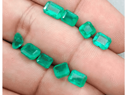 10.80ct Zambian Emerald Parcel, Natural Gemstones - SMSGEMS 