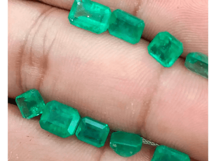10.80ct Zambian Emerald Parcel, Natural Gemstones - SMSGEMS 