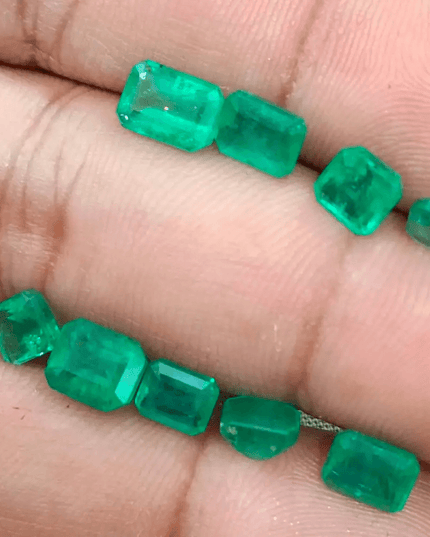 10.80ct Zambian Emerald Parcel, Natural Gemstones - SMSGEMS 