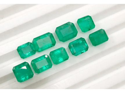 10.80ct Zambian Emerald Parcel, Natural Gemstones - SMSGEMS 