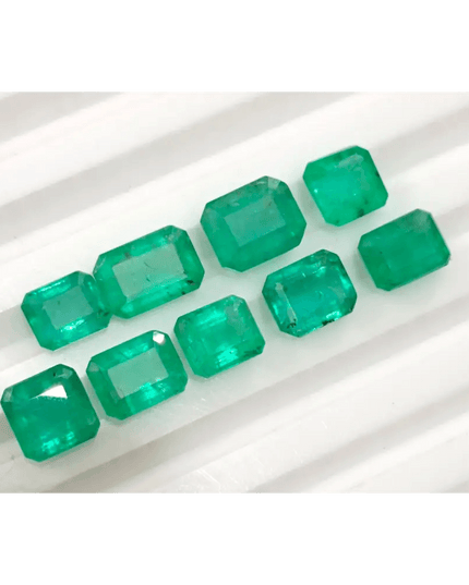 10.80ct Zambian Emerald Parcel, Natural Gemstones - SMSGEMS 