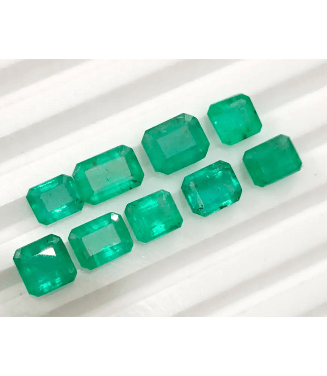10.80ct Zambian Emerald Parcel, Natural Gemstones - SMSGEMS 