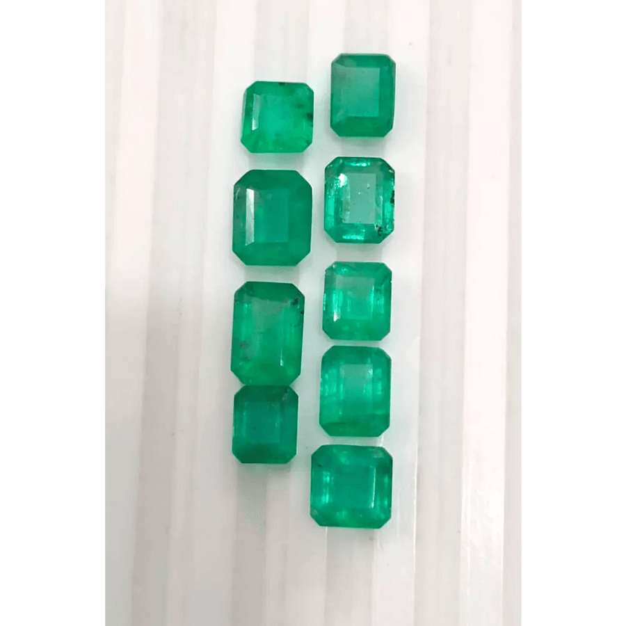 10.80ct Zambian Emerald Parcel, Natural Gemstones - SMSGEMS 