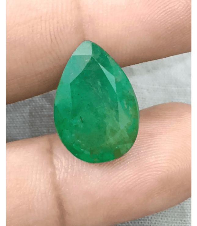 10.83ct Zambian Emerald, Natural Earth Mined Gemstone - SMSGEMS 