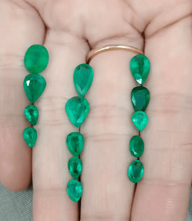 10.85ct Fine Quality Emerald Parcel, 100% Natural Gems - SMSGEMS 