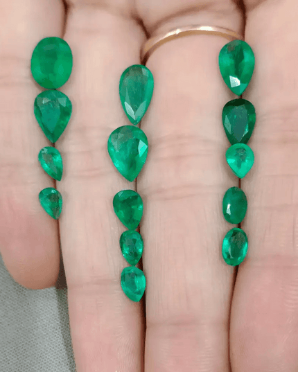 10.85ct Fine Quality Emerald Parcel, 100% Natural Gems - SMSGEMS 