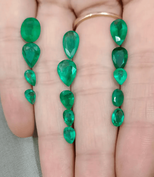 10.85ct Fine Quality Emerald Parcel, 100% Natural Gems - SMSGEMS 