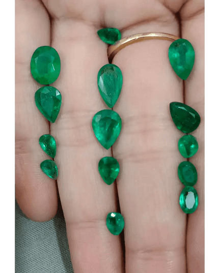 10.85ct Fine Quality Emerald Parcel, 100% Natural Gems - SMSGEMS 