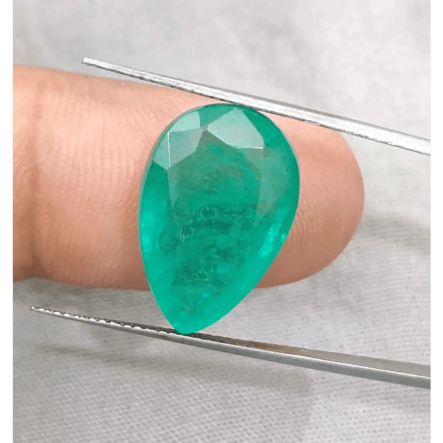 11.65ct Zambian Emerald, Natural Gemstone - SMSGEMS 