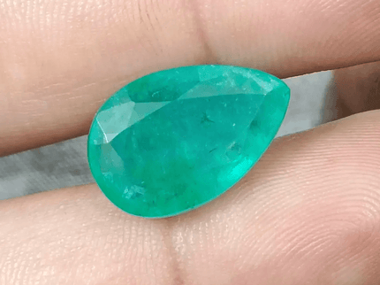 11.65ct Zambian Emerald, Natural Gemstone - SMSGEMS 
