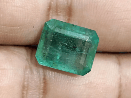 Zambian Emerald Cut 95ct Certified Big Size Emerald - SMSGEMS 