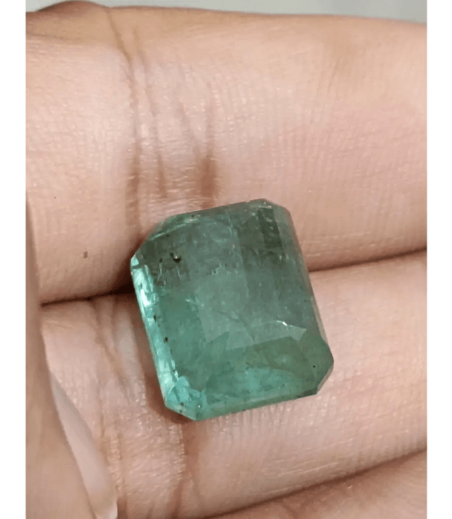 Zambian Emerald Cut 95ct Certified Big Size Emerald - SMSGEMS 