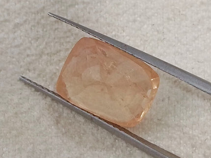 Unheated Padparadscha Sapphire 5.28ct Natural IGI Certified Cushion Cut Pinkish Orange Loose Gemstone