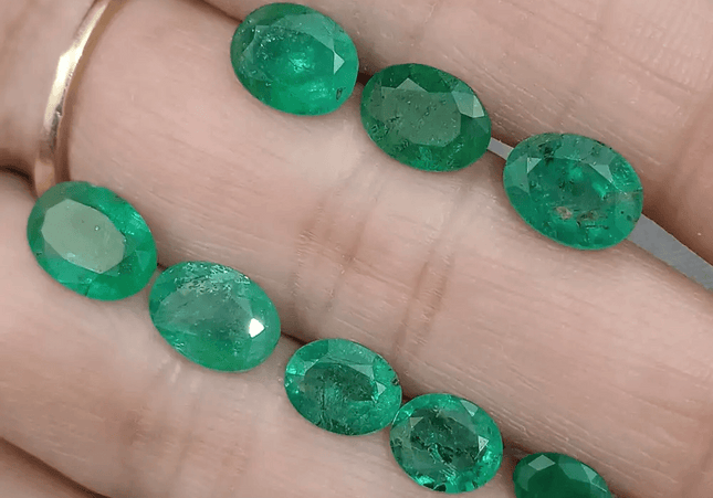 12.26ct Emerald Parcel, Natural Gemstones - SMSGEMS 