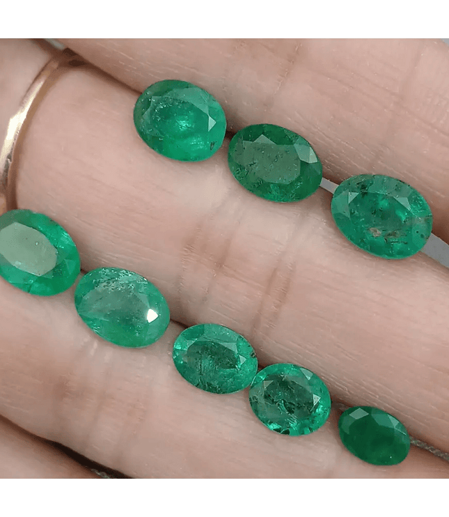 12.26ct Emerald Parcel, Natural Gemstones - SMSGEMS 