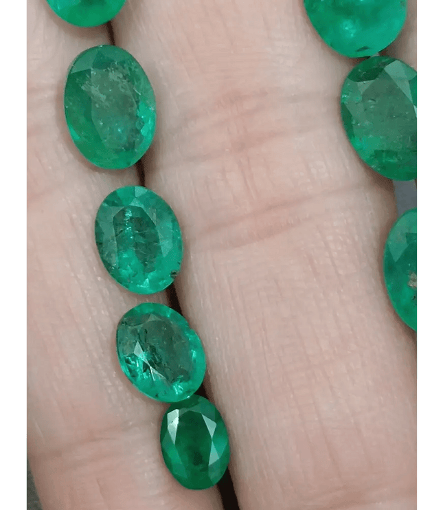 12.26ct Emerald Parcel, Natural Gemstones - SMSGEMS 