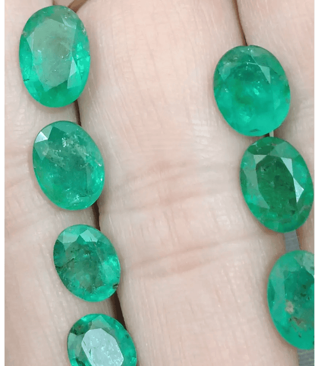 12.26ct Emerald Parcel, Natural Gemstones - SMSGEMS 