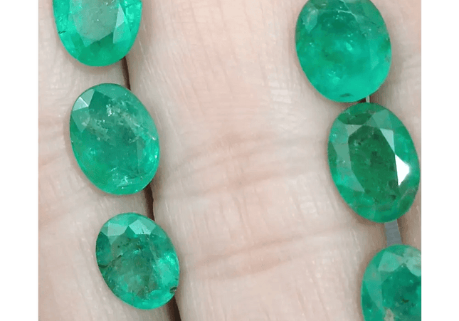 12.26ct Emerald Parcel, Natural Gemstones - SMSGEMS 