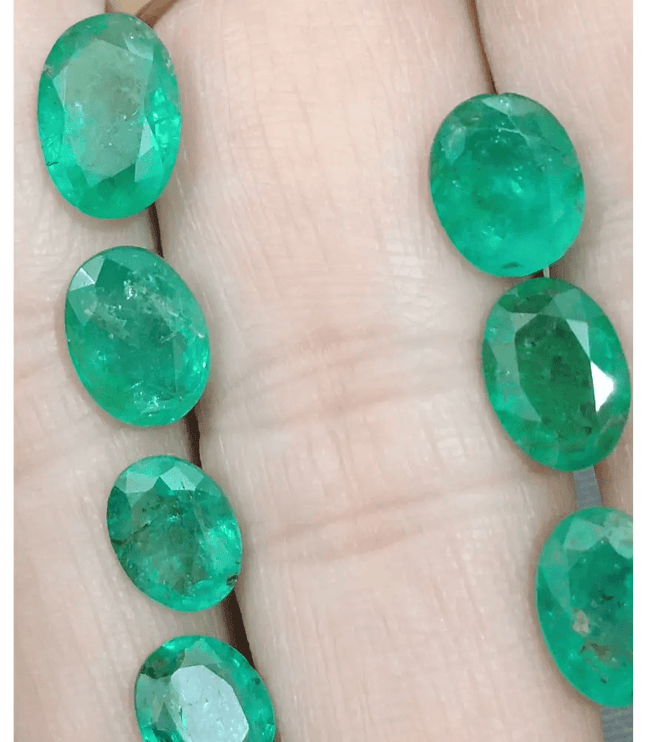 12.26ct Emerald Parcel, Natural Gemstones - SMSGEMS 