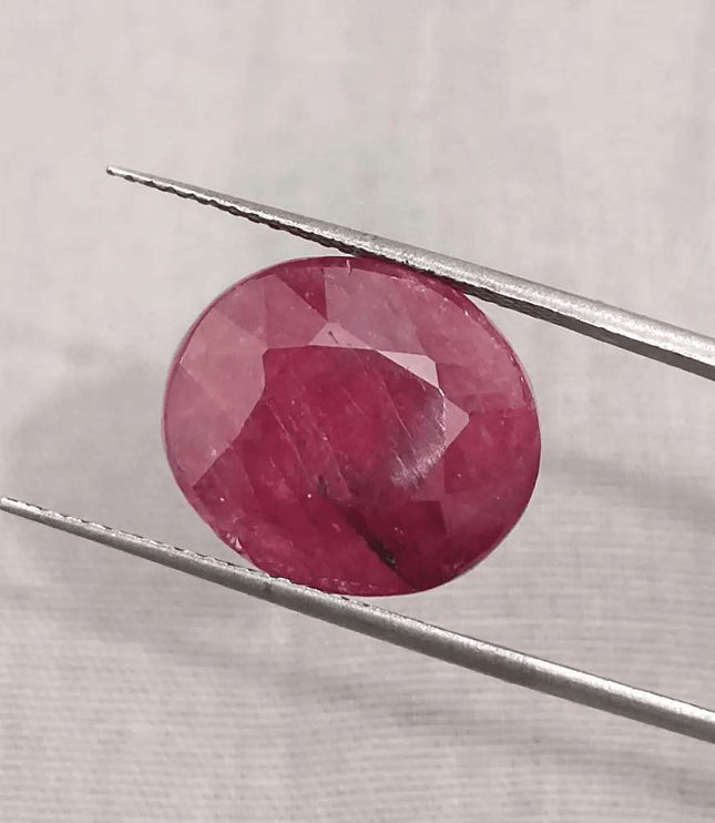 12.66ct African Ruby, Natural Untreared Gemstone - SMSGEMS 