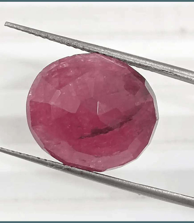 12.66ct African Ruby, Natural Untreared Gemstone - SMSGEMS 