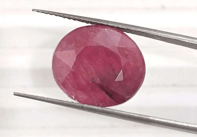 12.66ct African Ruby, Natural Untreared Gemstone - SMSGEMS 