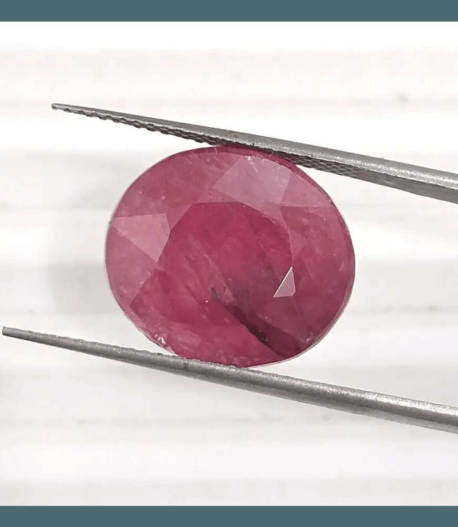 12.66ct African Ruby, Natural Untreared Gemstone - SMSGEMS 