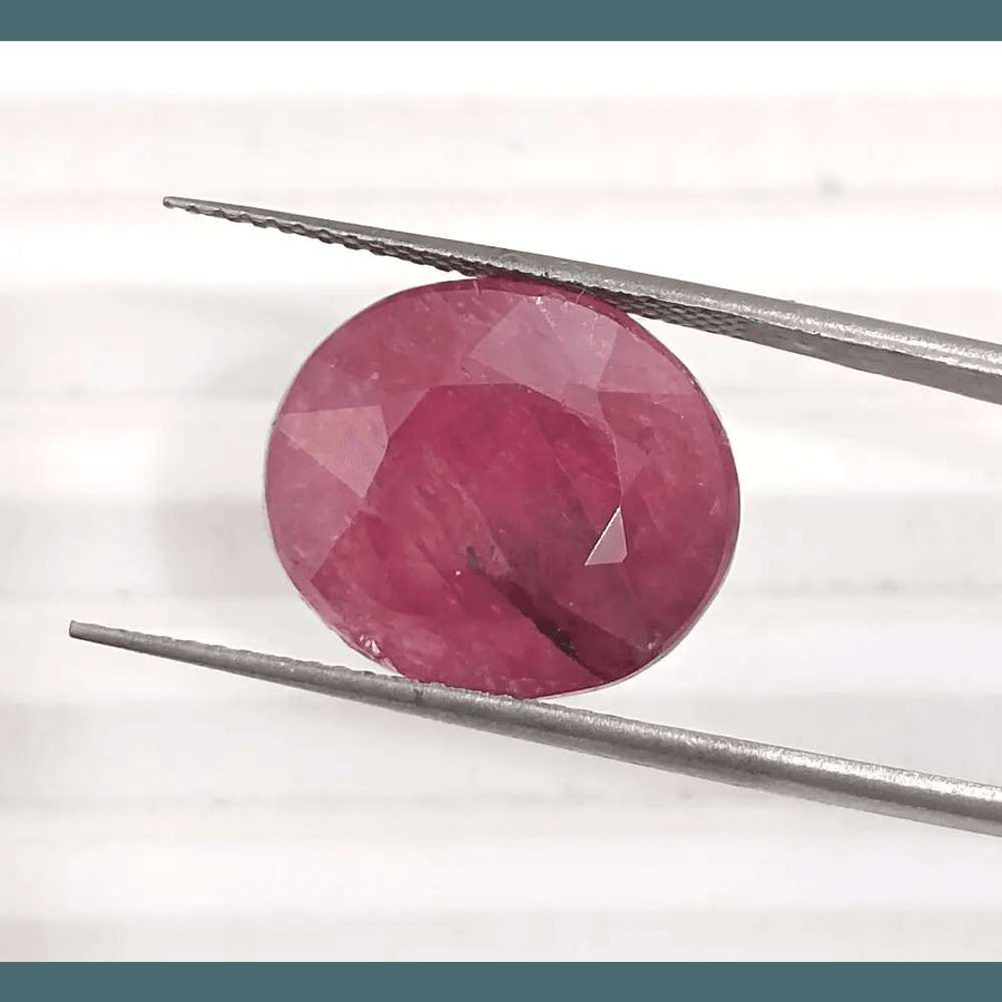 12.66ct African Ruby, Natural Untreared Gemstone - SMSGEMS 
