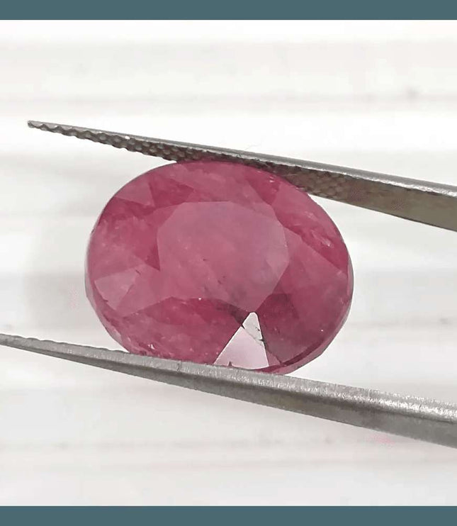 12.66ct African Ruby, Natural Untreared Gemstone - SMSGEMS 