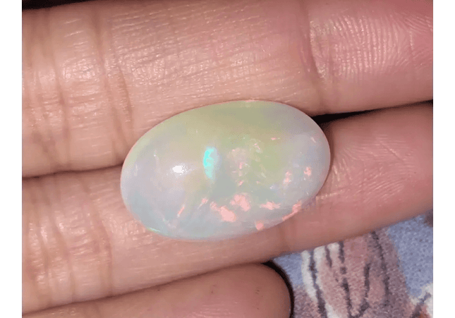 12.73ct Ethiopian Welo Mine Opal , 100% Natural Untreated Gemstone - SMSGEMS 