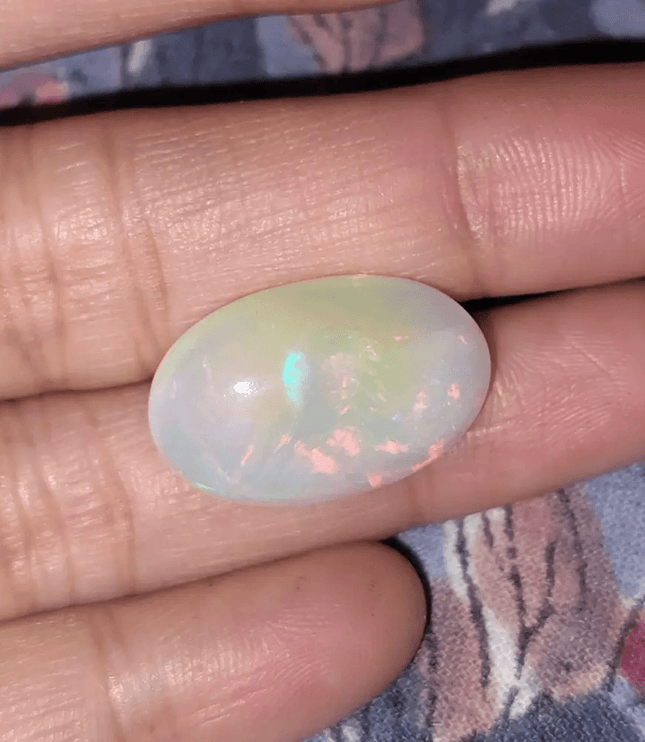 12.73ct Ethiopian Welo Mine Opal , 100% Natural Untreated Gemstone - SMSGEMS 