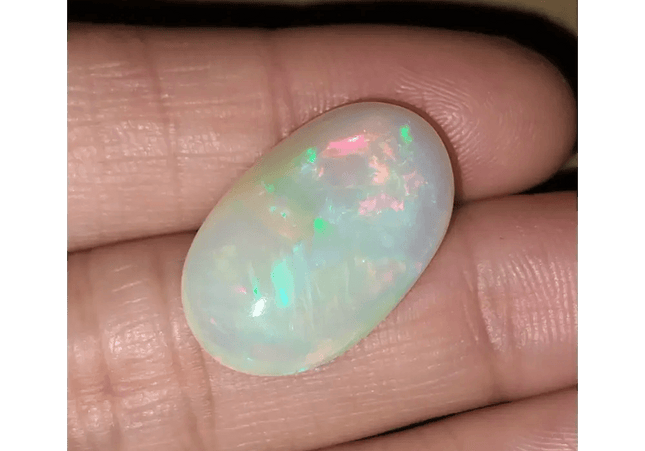 12.73ct Ethiopian Welo Mine Opal , 100% Natural Untreated Gemstone - SMSGEMS 