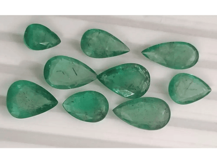 13.45ct Zambian Emerald Lot, Natural Gemstones - SMSGEMS 