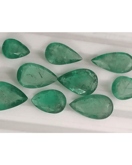 13.45ct Zambian Emerald Lot, Natural Gemstones - SMSGEMS 
