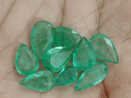 13.45ct Zambian Emerald Lot, Natural Gemstones - SMSGEMS 
