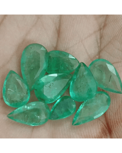 13.45ct Zambian Emerald Lot, Natural Gemstones - SMSGEMS 
