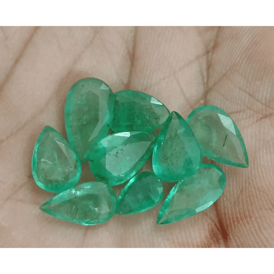 13.45ct Zambian Emerald Lot, Natural Gemstones - SMSGEMS 