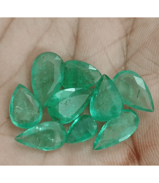 13.45ct Zambian Emerald Lot, Natural Gemstones - SMSGEMS 