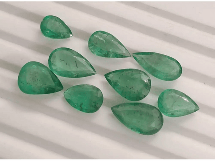 13.45ct Zambian Emerald Lot, Natural Gemstones - SMSGEMS 