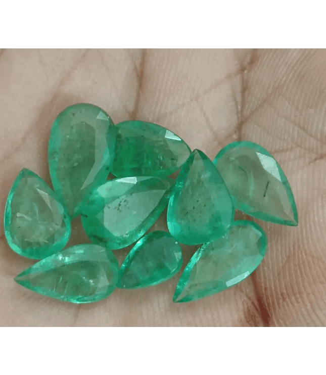 13.45ct Zambian Emerald Lot, Natural Gemstones - SMSGEMS 