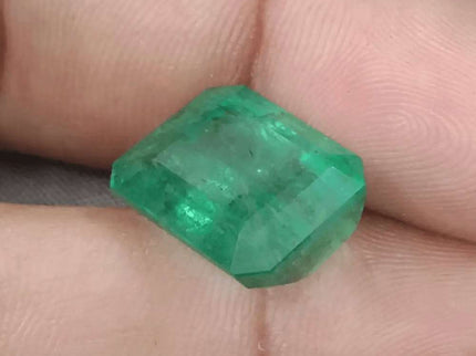 13.80ct Natural Swat Emerald Medium Light Green - SMSGEMS 